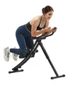 VEVOR Ab-Maschine Bauchtrainer Bauchmuskeltrainer 200kg Verstellbar Schwarz