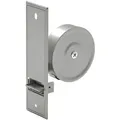 BAUHELD Einlass-Gurtwickler [Made in Germany] Rolladen Gurtwickler Unterputz, Gurtbreite 23,00 mm, Einlassgurtwickler inkl. Abdeckplatte oder ohne Rolladengurt Abdeckung, Verzinkter Stahl, Vorgespannte Feder silberfarben Lochabstand: 260 mm