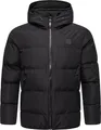 Ragwear Herren Winterjacke mit Kapuze warme Steppjacke wasserdicht und atmungsaktiv Norg YOUMODO Black Gr. M