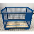 Gitterbox Box Industrie Lagerbox 1240x835x970 mm Blau stapelbar