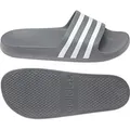 Adidas Herren Pantolette Aqua 40295-10, 40295-11, 40295-12, 40295-13, 40295-5, 40295-6, 40295-7, 40295-8, 40295-9 ADI-F35538 grey three/white/grey ... - Grau - 38