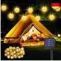 Solar Lichterkette aussen Wetterfest, 30 LED 8,1M 26,6Ft 8 Modi IP65