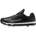 Mizuno Speedrevo Ace (320644) 8,5 Black/White Baseball/Softball Schuhe | Metal Cleats Stollen - Schwarz - 8,5