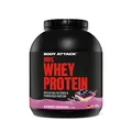Body Attack 100% Whey Protein Blueberry Cheesecake - 2 kg - Made in Germany - Extra cremiges Eiweißpulver mit Hydrolysat & BCAA´s, unterstützt Muskelaufbau und Diäten - Für Sportler & Athleten