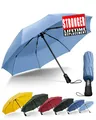 Groß Sturmfest Kompakter Reise Regenschirm – Automatik Taschenschirm für Herr...