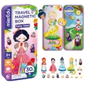 mierEdu Magnetspiel Box Märchen - Magnetspiel ab 3 Jahre, Reisespiel Kinder mit 2 Szenen & 34 Magneten - Fördert Fantasie & Konzentration, Beschäftigung für Kinder im Flugzeug & Auto