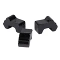 Füßchen für Blumenkübel 3er Set aus Ton Blumentopf Füßchen schwarz Kübelfüße