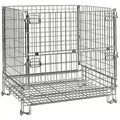 Kongamek Gitterbox verzinkt 1200x1000x1180mm vorne halb zu öffnen 1000kg Tragkraft