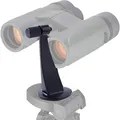 Stativadapter für Fernglas, Stativhalterung für Fernglas aus Metall, Schwarz, Anti-Shake-Funktion, 1/4-Zoll-Gewinde für binokulares Teleskop