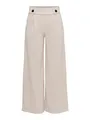JDY Damen JDYGEGGO NEW LONG PANT JRS NOOS Hose, Chateau Gray/Detail:Black Buttons, XL/32