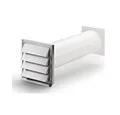 Naber Abluft-Set COMPAIR System Ø 125 Klima-E 125 Mauerkasten Jalousie Edelstahl