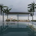 Weide Deluxe Plus Pergola | Alu Lamellenpavillon mit Motor & LED