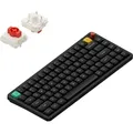 Nuphy Air75 V3 Kabellose Mechanische Tastatur Hot Swappable, 84 Taste 75% ANSI US Layout, Custom Low Profile, RGB LED, Gasket Mounted, Bluetooth/2.... - Schwarz