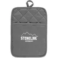 Stoneline Topflappen, Grau, Textil, 18x25 cm, Kochen, Geschirrtücher & Schürzen, Topflappen & Ofenhandschuhe