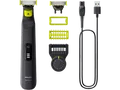 PHILIPS QP6542/15 OneBlade Pro 360 Face&Body, Barttrimmer, Schwarz