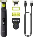 Philips Bartschneider QP6542/15 OneBlade Pro 360 | Face+Body | 14 Schnittlängen | abwaschbar | Schwarz