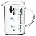 WMF Messbecher ROBYN, Transparent, 500 ml, mit Skalierung, Glas, mikrowellengeeignet, hitzebeständig bis zu 200 °C