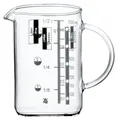 WMF Gourmet Messbecher Messkanne mit Skalierung Hitzebeständig Glas 0,5 Liter