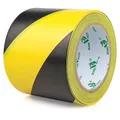 BOMEI PACK Warnklebeband Gelb Schwarz Warnband Gefahr Warnung PVC Für Bodenkennzeichnungen 33m (100mmx33m)