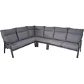Lesli Living Eck-Lounge-Set Ohio  290x225cm - Grau/Dunkelgrau