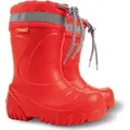 DEMAR Kinder Gummistiefel Winterstiefel Regenstiefel Kinderstiefel Gefüttert Rote 26/27 - Rot - 26-27