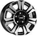 1x CMS C31-DB HEAVY DUTY diamond black 6.5Jx17 6x130 ET62