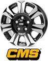 4x CMS C31 6,5x17 6/130 ET62 Diamant Schwarz Glanz