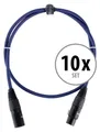 1m Profi DMX Kabel XLR Male zu XLR Female Licht Effekt Cable Set 10 Stück