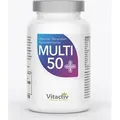 MULTI 50 plus, Vitamine, Mineralstoffe und Spurenelemente, perfekt abgestimmt für Menschen ab 50 Jahren - Nahrungsergänzungsmittel