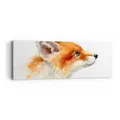 Wandbilder 90x30cm Leinwandbild Fuchs Tier Natur Klein Bilder Art Wanddeko