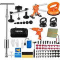 VEVOR 107-teiliges Dellen-Reparaturset Saugnapfheber Brücken-Ausbeulen-Abzieher 2 in 1 Gleithammer, 50 x Abziehlaschen & 6 x Brückenabziehlaschen...