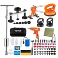 VEVOR 107-teiliges Dellen-Reparaturset Saugnapfheber Brücken-Ausbeulen-Abzieher 2 in 1 Gleithammer, 50 x Abziehlaschen & 6 x Brückenabziehlaschen,