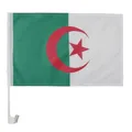 AZ FLAG - Autofahne Algerien - 45x30 cm - Algerische Autoflagge 30 x 45 Cm - Auto Flaggen