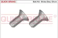 Schraubensatz, Bremsscheibe Quick Brake 11671K für ABARTH CITROËN
