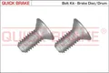 QUICK BRAKE Schraubensatz Bremsscheibe 11671K für PUNTO OPEL M6x1 CORSA P2JO O5