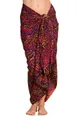 PANASIAM Sarong Pareo Tuch aus Viskose - blickdichtes Unisex Strandtuch & Wickelkleid, Viskose, in Größe L & XL - Wickelrock oder Bikini Cover-up für Damen & Herren