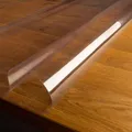 laro 0,30 mm Dicke Tischfolie Tischdecke Transparent Durchsichtig Abwaschbar Garten-Tischdecke Tischschutz-Folie PVC Plastik-Tischdecken Wasserabweisend Eckig Meterware |07|, Größe:85x85 cm