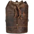 Greenland Nature Classic Rucksack Seesack Leder 50 cm  braun