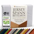 Strauss Home® Premium Spannbettlaken – 160 g/m² Gekämmte Baumwolle – Jersey in Hotelqualität – Formstabil & Langlebig – Rundumgummi – Für Matratzen bis 27 cm – 140x200-160x200 cm - Hellgrau