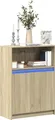 vidaXL Sideboard mit LED Sonoma-Eiche 72x34x100 cm Holzwerkstoff