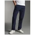 Trigema Jerseyhose TRIGEMA Fleece Freizeithose (1-tlg) blau XXL