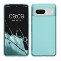 kwmobile Case kompatibel mit Google Pixel 8 Hülle - Schutzhülle aus Silikon metallisch schimmernd - Handyhülle Metallic Mintgrün