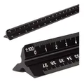 Architektonisches Lineal aluminium Dreieck mit Skalen 1:20 1:25 1:50 1:75 1:1...