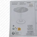 WISFOR Bartisch Küchentisch, Esstisch Marmor, Stehtisch für Esszimmer, 76x78.5cm