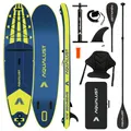 AQUALUST 10.6 iSUP Board Stand Up Paddle Set Surfboard aufblasbar 320cm SUP 150 KG Blue (Boardset+Kajakpaddel+Sitz)