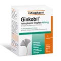 Ginkobil® ratiopharm Tropfen 40 mg stärken die Gedächtnisleistung und Konzentrationsleistung* mit dem Extrakt aus Ginkgo biloba, 200 ml