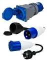 CEE Adapter 3er Set Stromadapter Stecker Schuko Steckdose CEE Interbosch