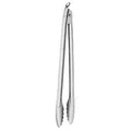 RÖSLE Barbecue-Grillzange, Hochwertige Grillzange mit patentiertem Verschlusssystem zum Grillen, Kochen und Servieren, 40 cm, Edelstahl 18/10, Spülmaschinengeeignet, Silber