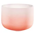 Sonic Energy 13 Zoll Kristallklangschale – 440 Hz, Ton D4, Sakralchakra, mit Farbverlauf – Für Meditation, Yoga, Klangheilung – Inkl. Silikonring (CSBC13D)