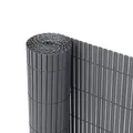 Ribelli® PVC Sichtschutzmatte Sichtschutzzaun Sichtschutz Zaun Balkon Windschutz (80 x 900 cm, Anthrazit)